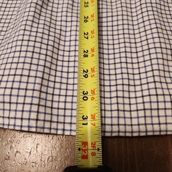 Chaps Button Up Dress Shirt Blue & White Striped Long Sleeve Shirt Sz Lg NICE!! - Picture 8 of 16